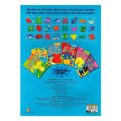 Sách - Em Tập Gấp Hình 4 - 5 Tuổi - Cơ Bản - Đông A