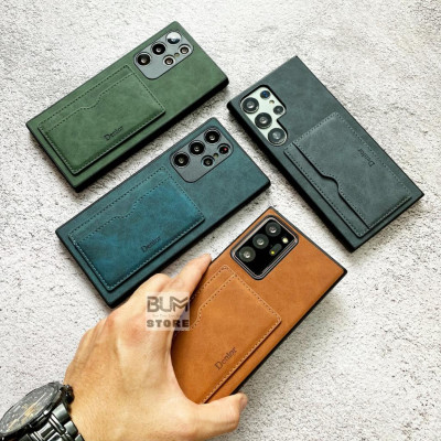 Ốp Lưng Da Có Ngăn Để Thẻ Cao Cấp Cho Samsung S24 Ultra / S23 Ultra / S23 PLus / S22 Ultra / S22 Plus / Note 20 Ultra