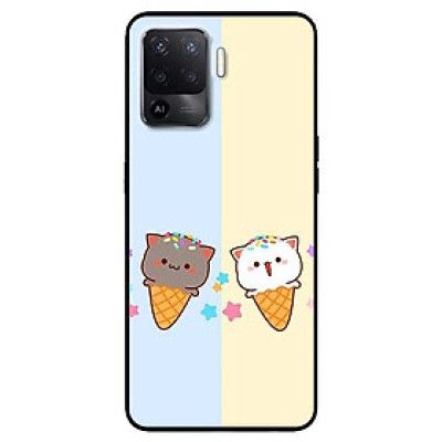 Ốp lưng dành cho Oppo A54 - A74 - A94 - A15 / A15s mẫu Couple Kem