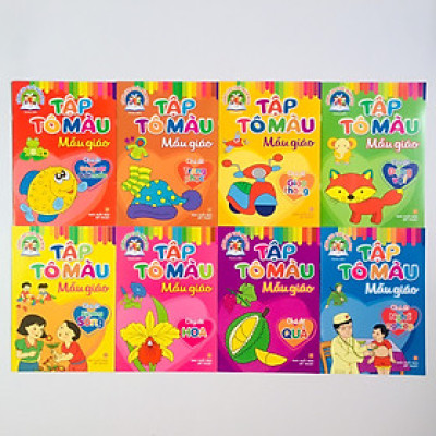 Tập tô màu mẫu giáo ( túi )
