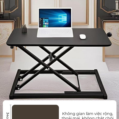 Bàn nâng hạ 2 tầng điều chỉnh chiều cao, bàn làm việc đứng gấp gọn thông minh - GN72