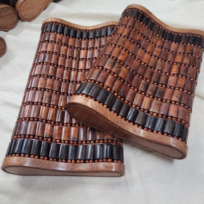 Gối Công Thái Học - Gối Hạt Gỗ Trắc Miếng ( video , hình thật )