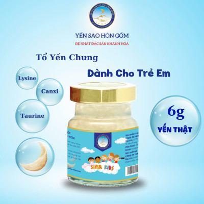 [Set QT 6 Hũ] Tổ Yến Chưng Cao Cấp Dành Cho Trẻ Em - Yến Sào Hòn Gốm Chính Hiệu Khánh Hoà - HGK NEST