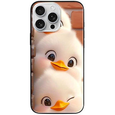 Ốp lưng cho IPhone 15 - 15 Plus - 15 Pro - 15 Pro Max - 16 - 16 Plus - 16 Pro - 16 Pro Max - Ba Chú Vịt Trắng - Hàng Chính Hãng