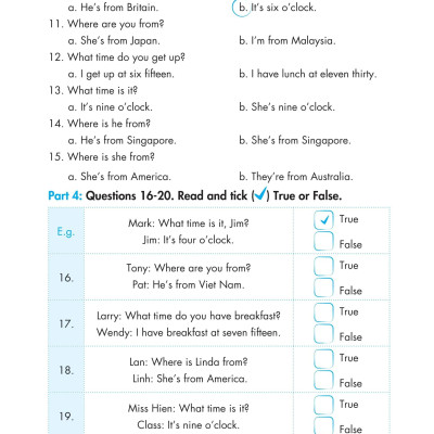 Big 4 - Bộ Đề Tự Kiểm Tra 4 Kỹ Năng Nghe-Nói-Đọc-Viết Tiếng Anh Lớp 4 - Tập 1 (Cơ Bản Và Nâng Cao)