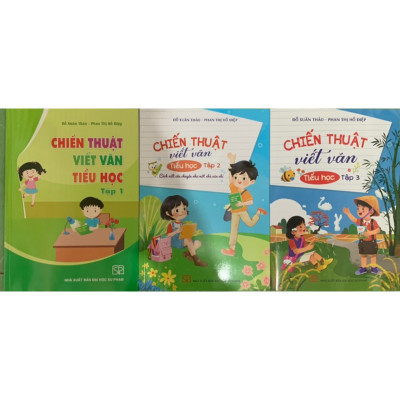 Sách - Combo 3 cuốn Chiến Thuật Viết Văn Tiểu Học Tập 1 + Tập 2 + Tập 3