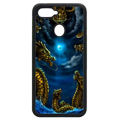 Ốp lưng cho Oppo F9 RỒNG VÀNG 1 - Hàng chính hãng