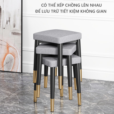 Ghể đẩu đa năng cho bàn làm việc bàn trang điểm phong cách hiện đại sang trọng - GN66