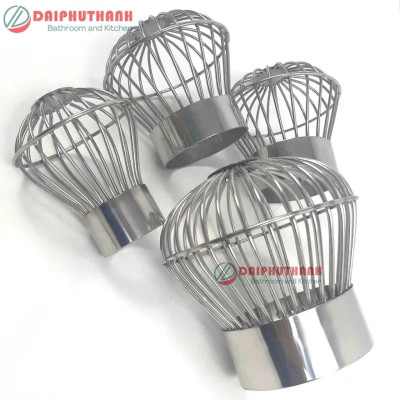 Cầu Chắn Rác Ban Công Quả Cầu Lọc Rác Sân Thượng Inox SUS304 - Nhiều kích cỡ, dùng cho ống phi 60, 90, 110,..