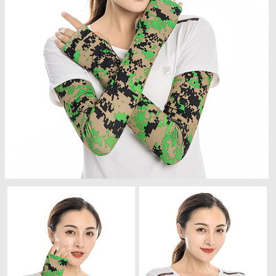 Ống tay chống nắng vải thun lạnh thoáng mát tay xỏ ngón cái thích hợp cả nam và nữ