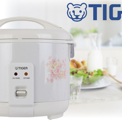 Nồi Cơm Điện Nắp Gài Tiger JNP-1000 - 1L (Trắng) - Hàng chính hãng