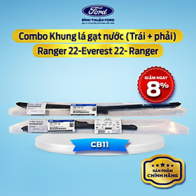 [COMBO GIÁ HỜI] Khung Lá Gạt Nước, Gạt Mưa Ô tô (Trái + Phải) - Ford Ranger, Everest 2022+++