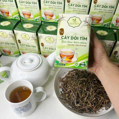 Trà cây bọ mắm túi lọc Tuệ Tâm - Trà túi lọc cây bọ mắm - Mỗi hộp có 30 gói 3g - Dùng cho người ho, ho lâu ngày, phổi yếu
