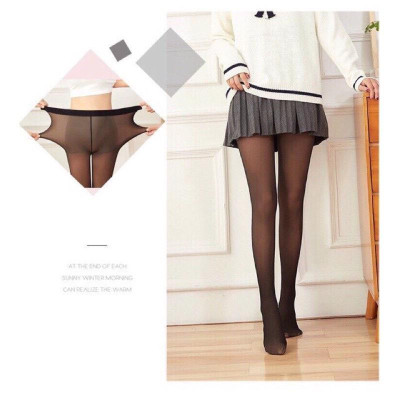 [KoSuyTu] Quần Tất Lót Nỉ 3D 6S Liền Bàn Siêu Dai, Co Giãn Tốt, Thật Chân - Màu Đen Trang Nhã Dễ Phối Đồ