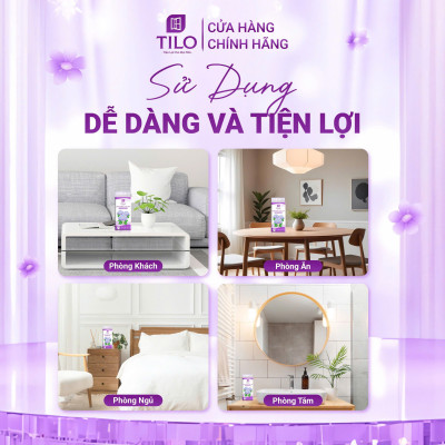 Combo 6 bịch giấy rút treo tường TiLo 1368 tờ tặng 3 móc treo đôi giấy dai mềm mịn