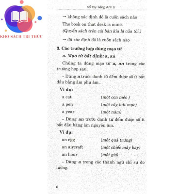 Sách - sổ tay tiếng anh lớp 8 (dùng chung cho các bộ SGK hiện hành)