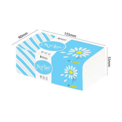 Giấy rút hoa cúc MyLan (20 gói/thùng), Giấy rút cao cấp, Dai và Mịn