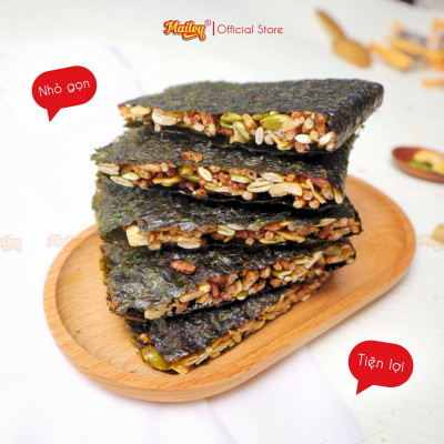 [COMBO 2 HỘP/4HỘP] Rong biển kẹp hạt dinh dưỡng Mailey - hỗ trợ ăn kiêng giảm cân, bánh ngũ cốc dinh dưỡng
