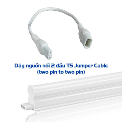 [Phụ kiện]  Nguồn đèn nối hai đầu batten T5 Jumper Cable (two pin to two pin)