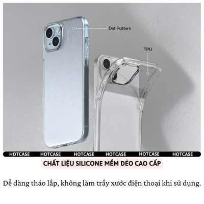 Ốp lưng dẻo silicon trong suốt mỏng 0.6mm cho iPhone 17 Pro Max / 17 Air / iP 17 Pro / 17 hiệu Hotcase Ultra thin - Chống trầy xước, siêu mỏng, độ trong full HD - Hàng nhập khẩu