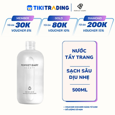 Nước tẩy trang PERFECT DIARY AMINO ACID làm sạch sâu dịu nhẹ