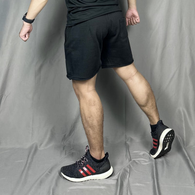 Quần short nỉ tập gym nam DOGYMSHOP form ống rộng, logo thêu không bong tróc QGQL5