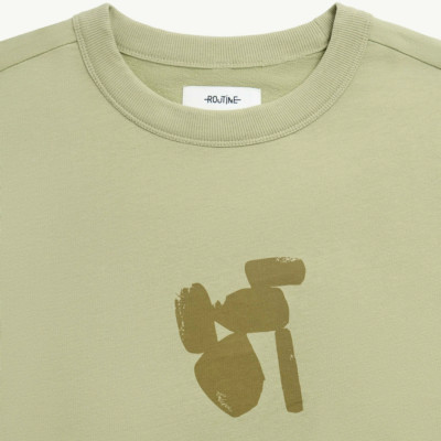 Áo Thun ROUTINE Tay Ngắn 100% Cotton In Hình Form Loose - 10S24TSS005 LASTORE MENSWEAR