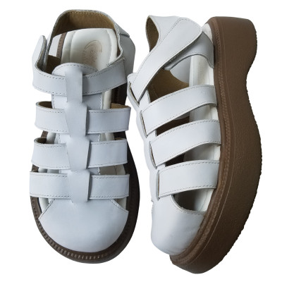 Giày Sandal Nữ Da Bò Thật BIGGBEN Cao 5 phân SDN102