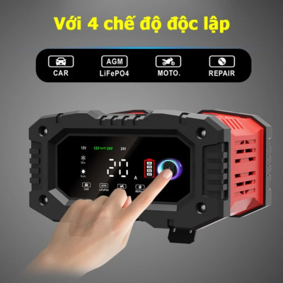 Sạc Bình FOXSUR 12V-24V - Hàng Nhật 300Ah, Thông Minh 7 Giai Đoạn Tự Ngắt, Phục Hồi Ắc Quy