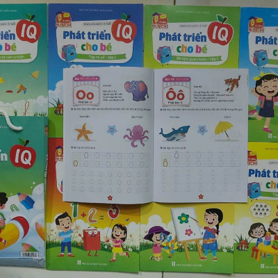 Sách - Bộ phát triển IQ cho bé 5 đến 6 tuổi (Combo 8 quyển)