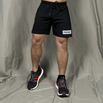 Quần đùi nỉ tập gym nam DOGYMSHOP chất thun dày dặn form rộng thoải mái vận động QGQL9