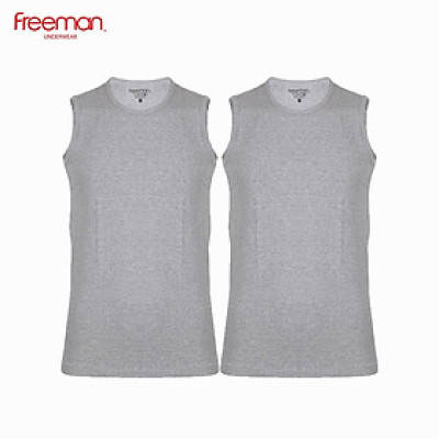 Combo 2 Áo thun nam ba lỗ chất liệu cotton thoáng mát FREEMAN ASF206