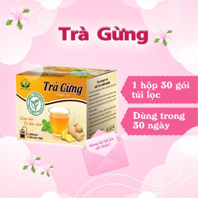 Trà Gừng hộp 30 Túi Lọc x 3gram Siêu Thị Thiên Nhiên
