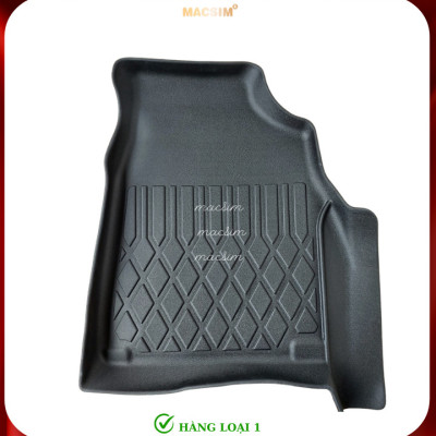 Thảm lót sàn xe ô tô Toyota Innova Cross 2023+ Nhãn hiệu Macsim chất liệu nhựa TPE cao cấp màu đen