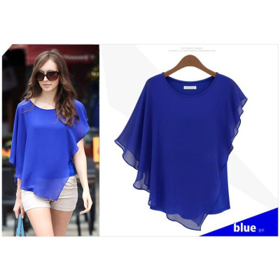 Áo kiểu nữ, áo nữ cánh dơi vạt lệch ALe25 