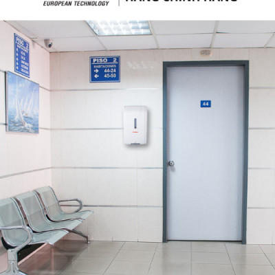 Máy Xịt Cồn Y Tế Cảm Ứng ATMOR AT-007R (Treo Tường Dùng Điện) HÀNG CHÍNH HÃNG