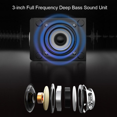 Loa gia đình 3 trong 1 3,5 mm Máy tính có dây cho Máy tính để bàn xách tay SADA D-200T