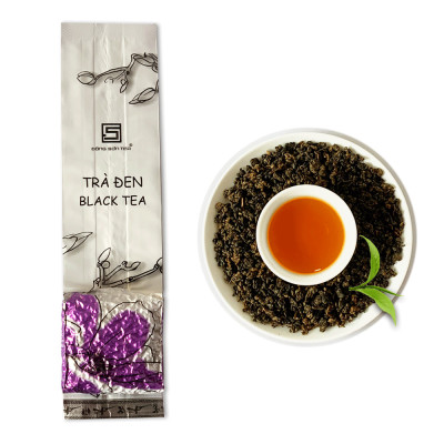 Trà Ô long [ ĐEN ] Oolong Black Tea - Hương vị Caramel và hậu ngọt - Gói 100g - Đông Sơn