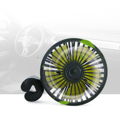 Quạt nguồn Usb  5V 12V 24V - 3 Tốc Độ gắn sau ghế Ô tô