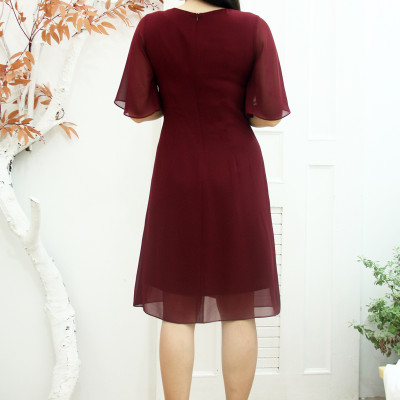 Đầm thiết kế dáng suông TFL803 – Váy đầm trung niên bigsize TIFALU