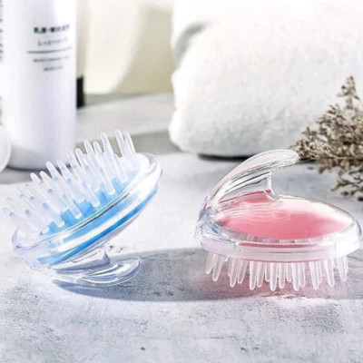 Lược gội và massage da đầu gai silicon thư giãn 2 trong 1 tiện lợi - Dụng cụ massage da đầu tại nhà nhỏ gọn tiện ích