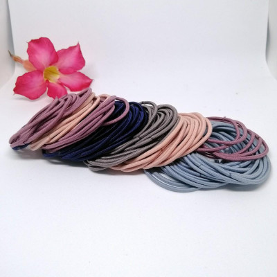 Dây buộc chun tóc set 100 cái màu ngẫu nhiên