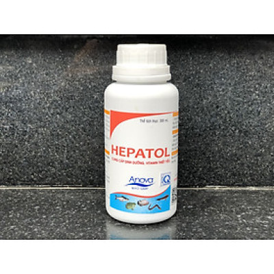 Hepatol Hỗ Trợ Bổ Gan, Cung Cấp Dinh Dưỡng, Vitamin Thiết Yếu Cho Cá, Lươn, Ếch (Chai 300ml)
