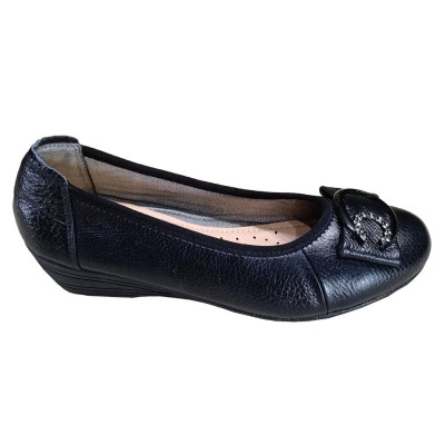 Giày Nữ Búp Bê Đế Xuồng 5cm HÀ NAM Da Bò Thật Thời Trang Cao Cấp GBBN2086