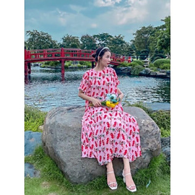 Baciami-Đầm hoa dập ly phôm rộng