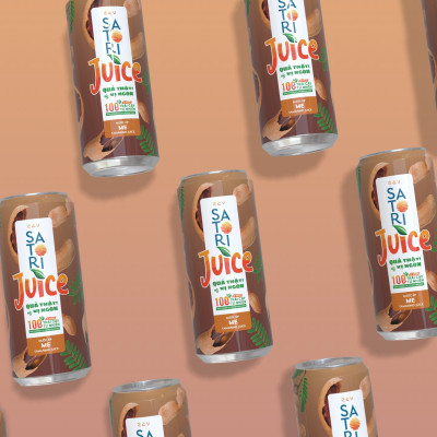 Pack 2 vị nước ép trái cây Satori Juice Ổi + Me - 250ml (pack/ 6 lon)