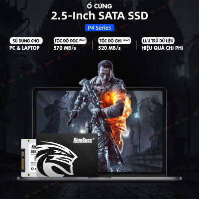 Ổ cứng SSD KingSpec 480GB cài sẵn Win 10 / SATA 2.5 - Hàng Chính Hãng