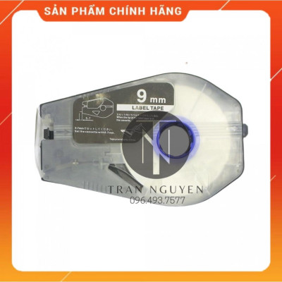 [Combo 5 cuộn] Nhãn in Canon PT-1109w - Đen nền trắng - 9mm x 30m - Hàng nhập khẩu