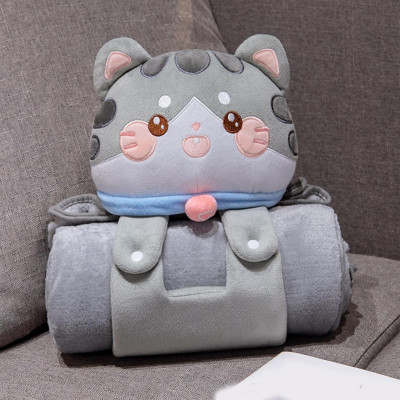 Thú Bông Kèm Chăn Dễ Thương Cho Bé - Bộ Chăn Gối Tiện Dụng Mang Đi Nhiều Nơi (Mẫu ngẫu nhiên)