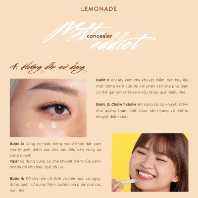 Che Khuyết Điểm Lemonade Matte Addict Concealer 3g